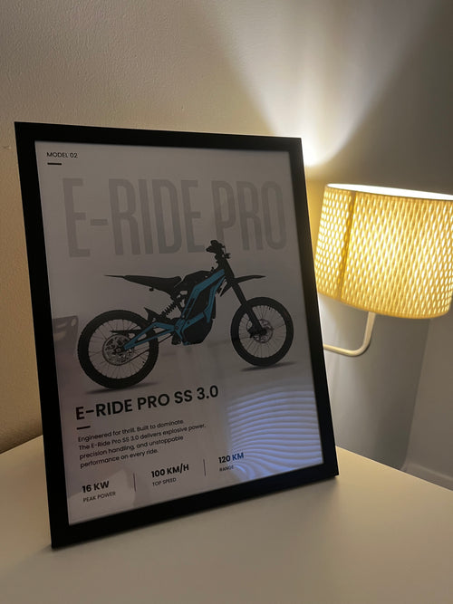 Eride Pro E-Bike Framed Wall Art Poster