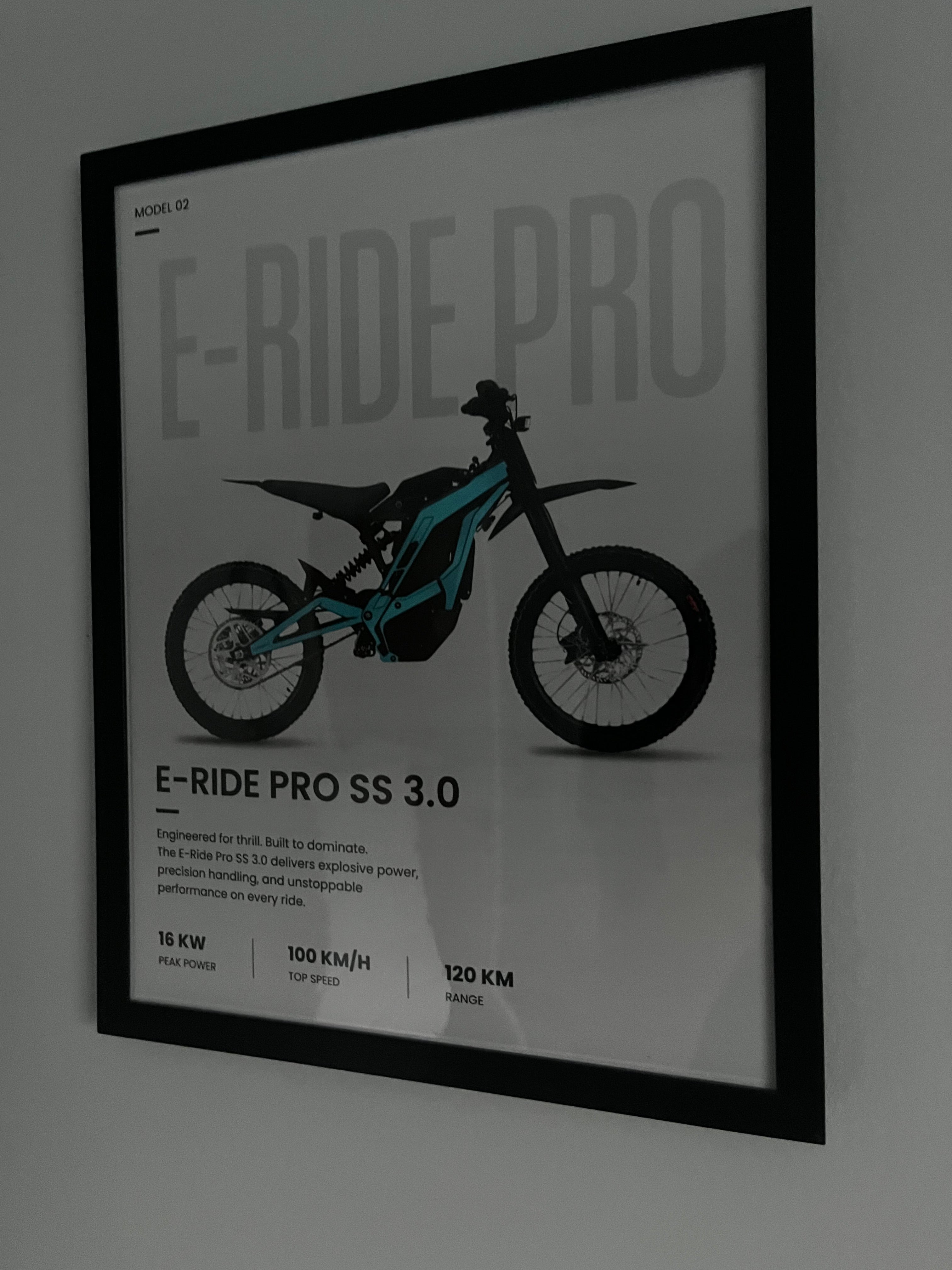 E-Bike Framed Poster Set — Surron, Eride Pro, Talaria